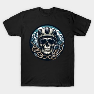 Rock climbing skull head T-Shirt